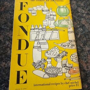 Chef michel international Fondue Recipe Book/pamphlet